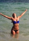 Francia Raisa - Wearing a bikini at a beach in Mexico